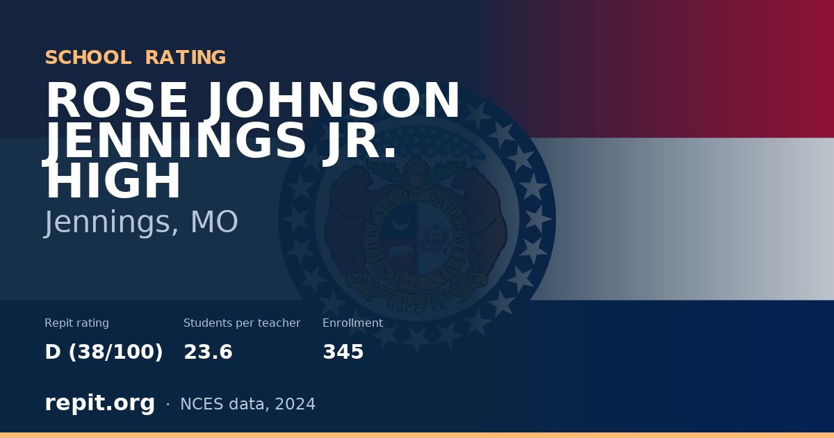 ROSE JOHNSON JENNINGS JR. HIGH, Jennings, MO — Repit school rating D (38/100)