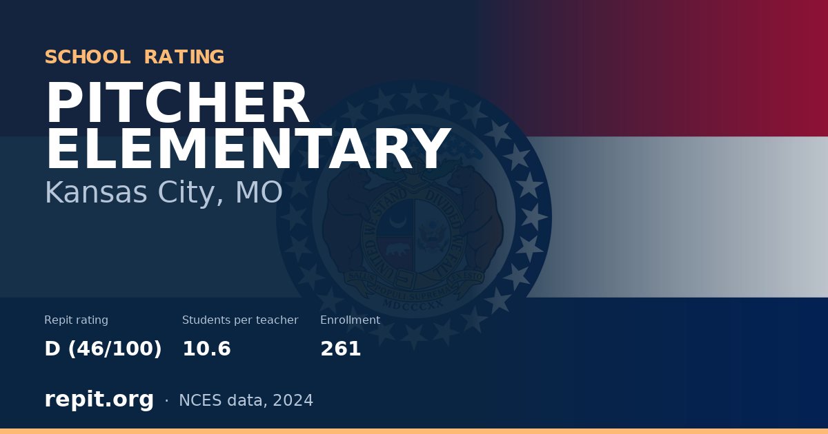 PITCHER ELEMENTARY, Kansas City, MO — Repit school rating D (46/100)