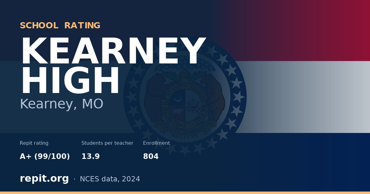 KEARNEY HIGH, Kearney, MO — Repit school rating A+ (99/100)