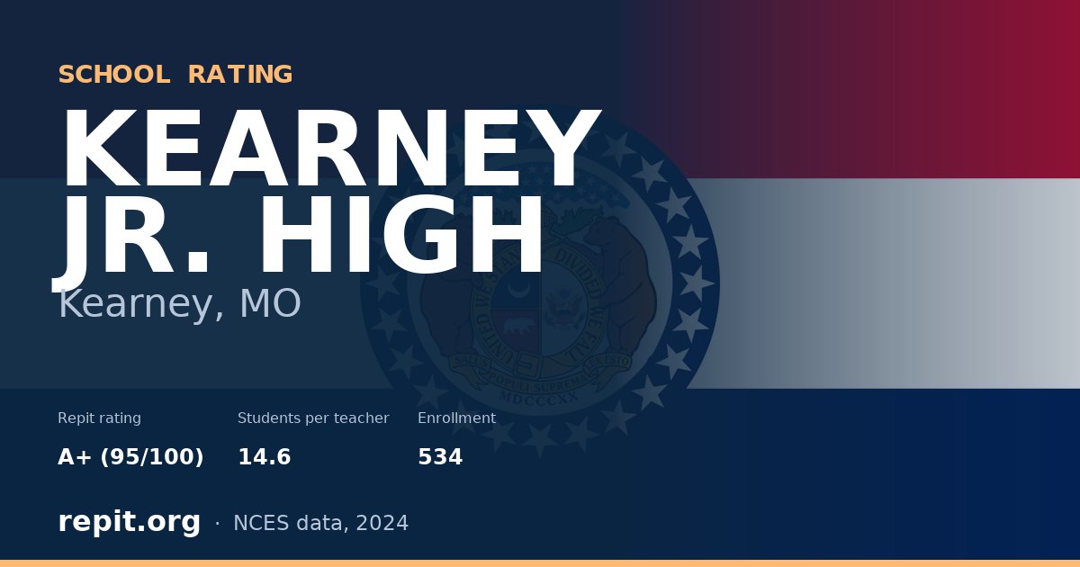 KEARNEY JR. HIGH, Kearney, MO — Repit school rating A+ (95/100)