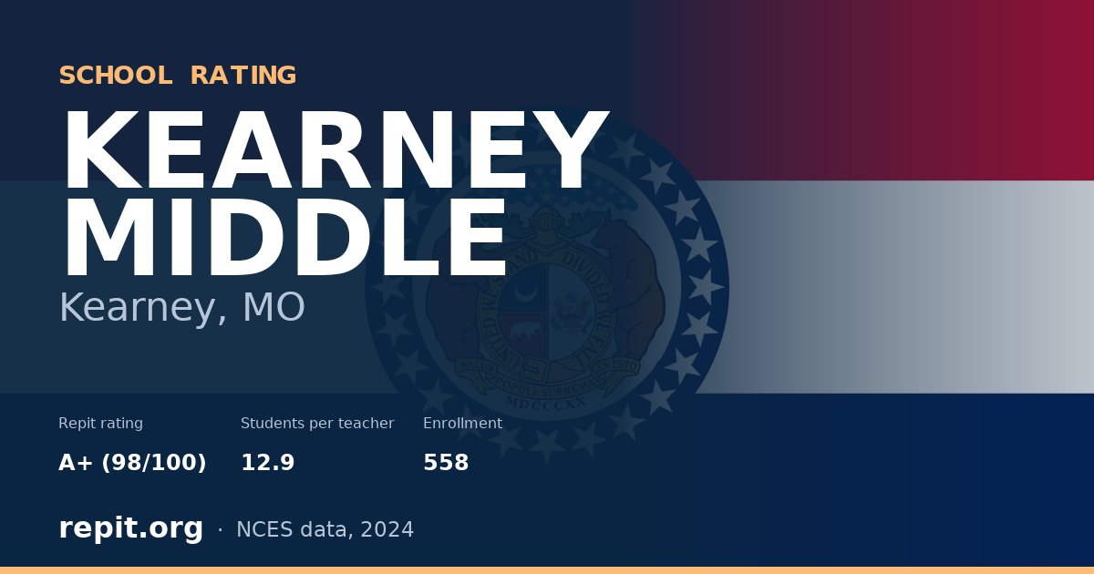 KEARNEY MIDDLE, Kearney, MO — Repit school rating A+ (98/100)