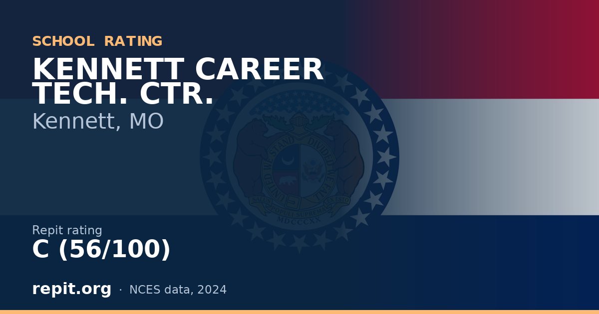KENNETT CAREER TECH. CTR., Kennett, MO — Repit school rating C (56/100)