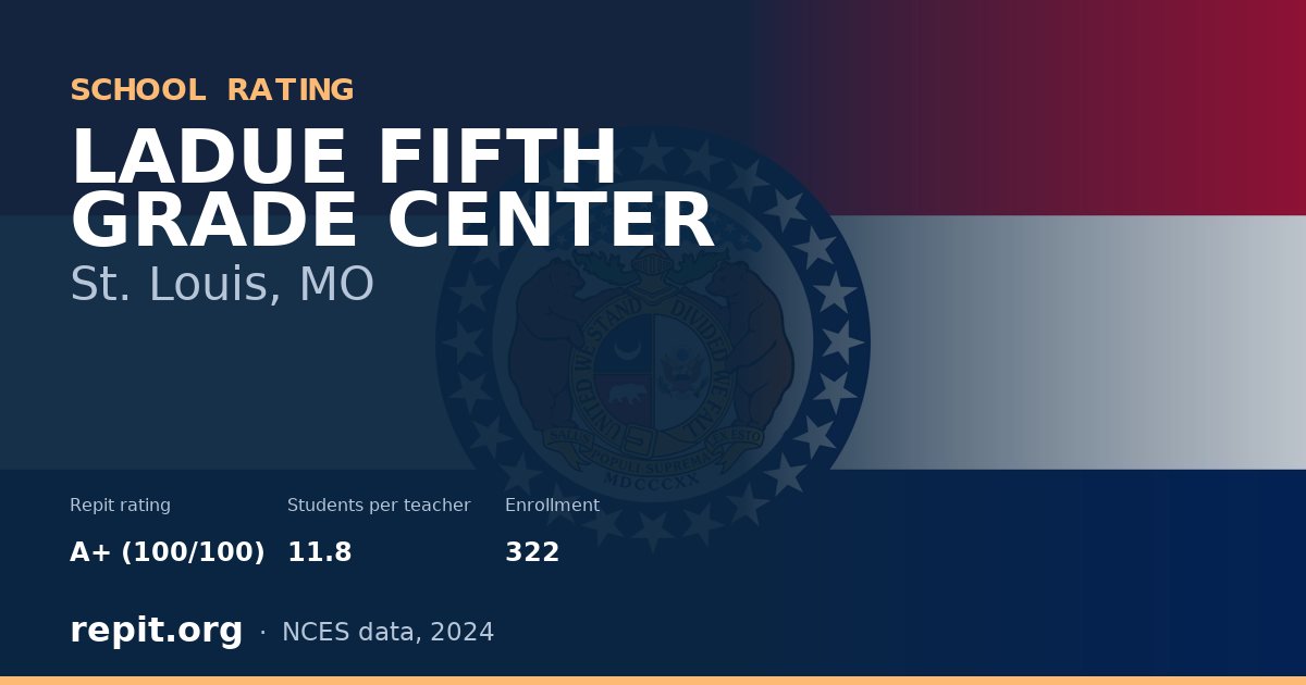 LADUE FIFTH GRADE CENTER, St. Louis, MO — Repit school rating A+ (100/100)