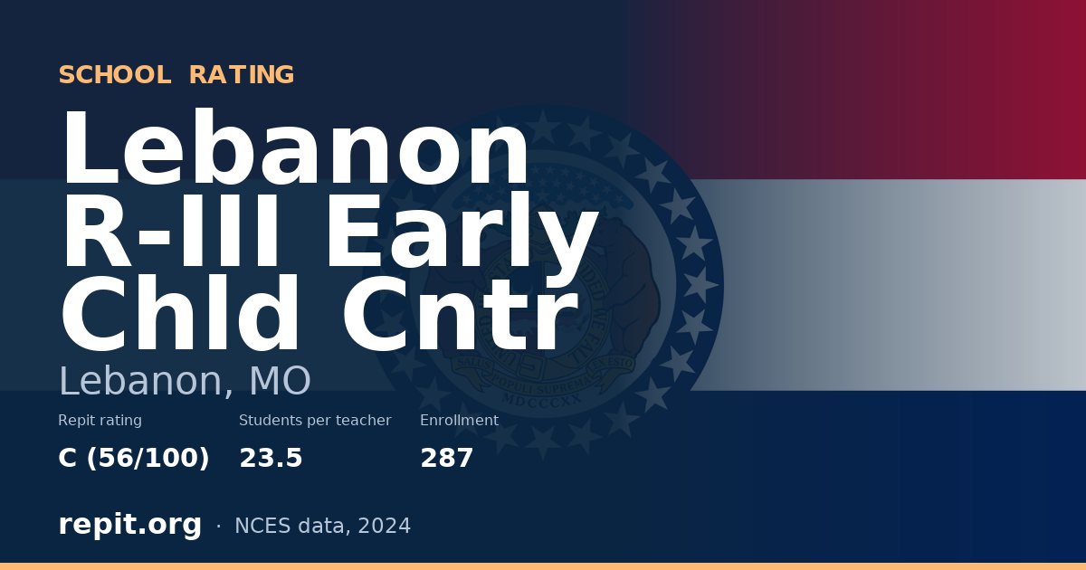 Lebanon R-III Early Chld Cntr, Lebanon, MO — Repit school rating C (56/100)
