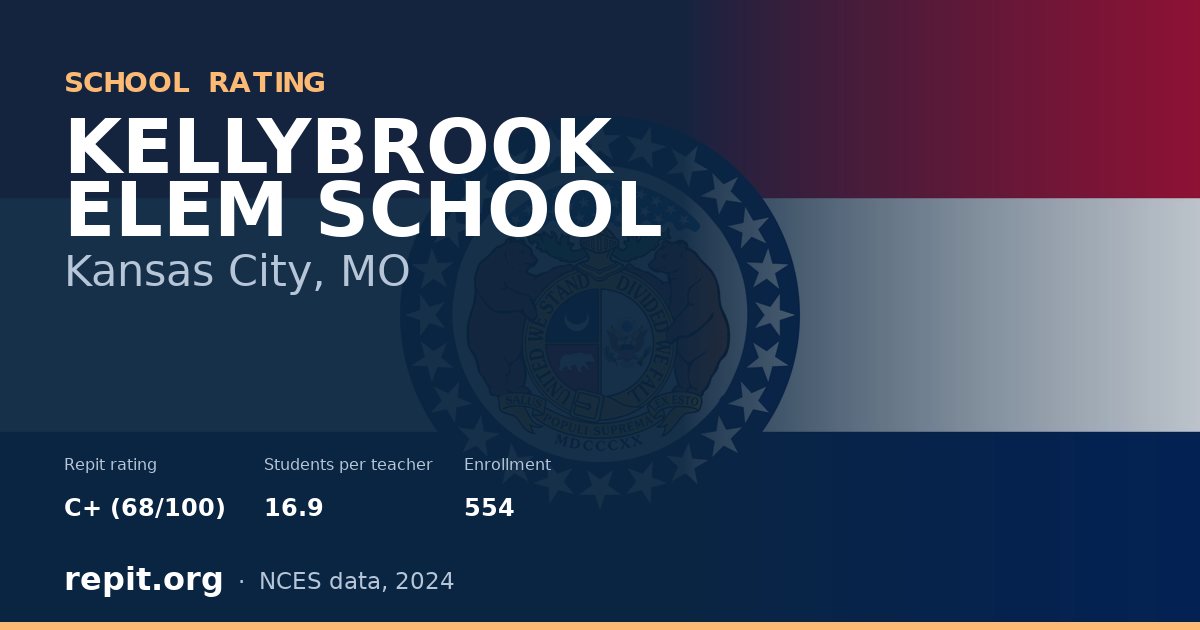 KELLYBROOK ELEM SCHOOL, Kansas City, MO — Repit school rating C+ (68/100)