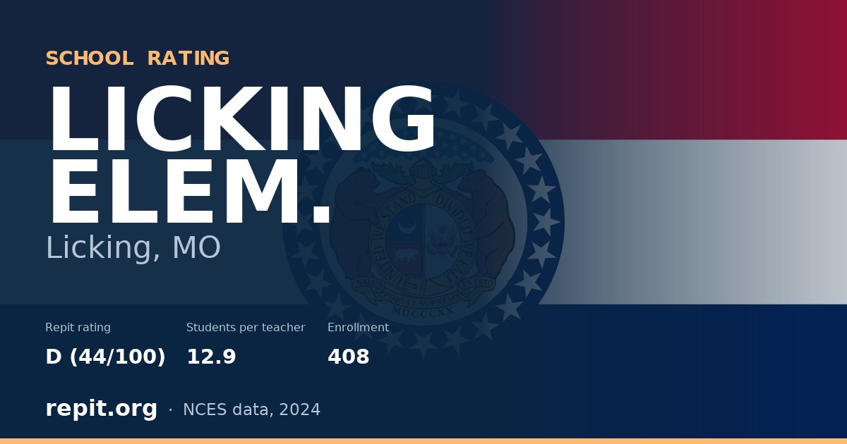 LICKING ELEM., Licking, MO — Repit school rating D (44/100)