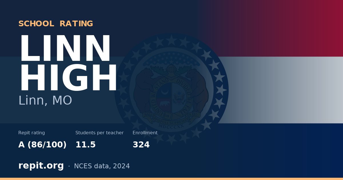 LINN HIGH, Linn, MO — Repit school rating A (86/100)