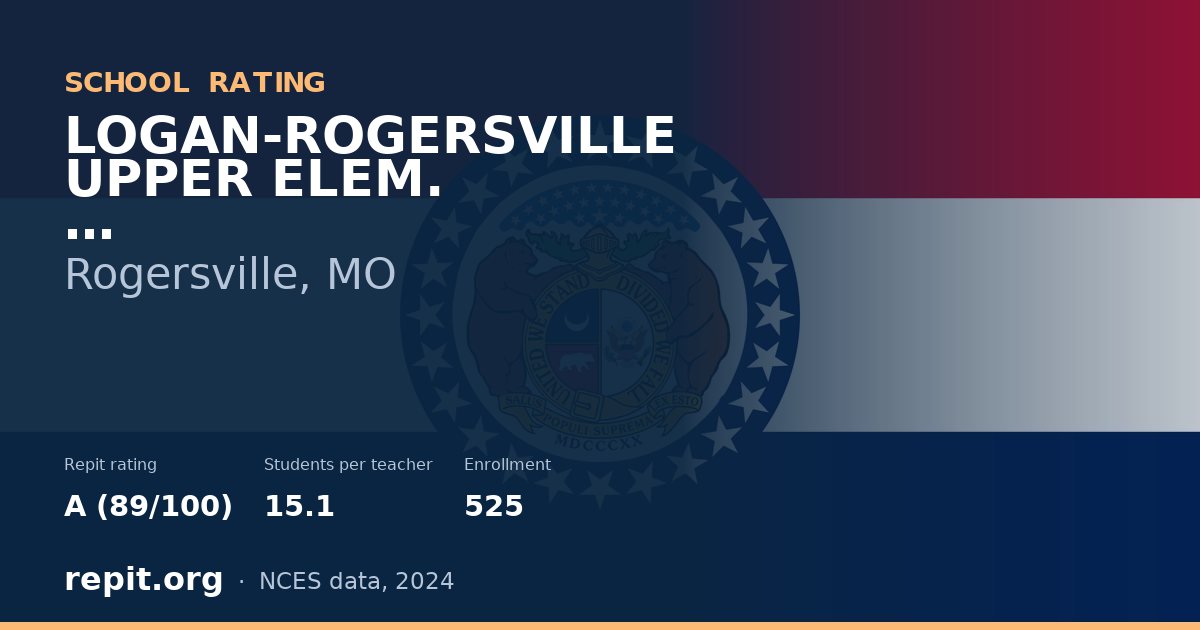 LOGAN-ROGERSVILLE UPPER ELEM., Rogersville, MO — Repit school rating A (89/100)
