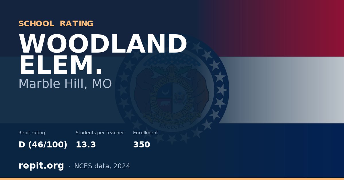 WOODLAND ELEM., Marble Hill, MO — Repit school rating D (46/100)