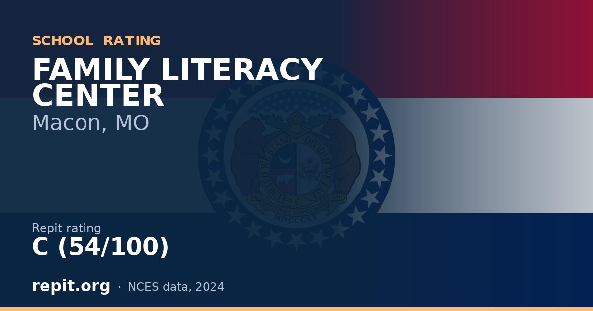 FAMILY LITERACY CENTER, Macon, MO — Repit school rating C (54/100)