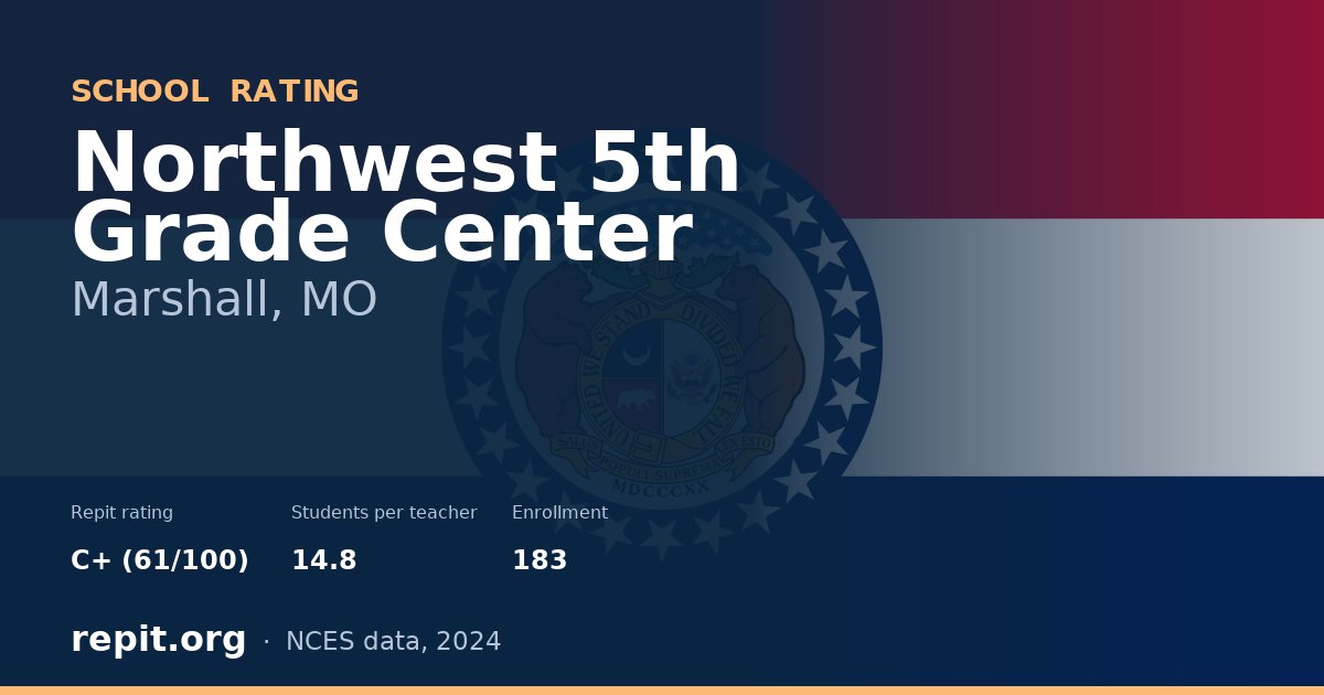 Northwest 5th Grade Center, Marshall, MO — Repit school rating C+ (61/100)