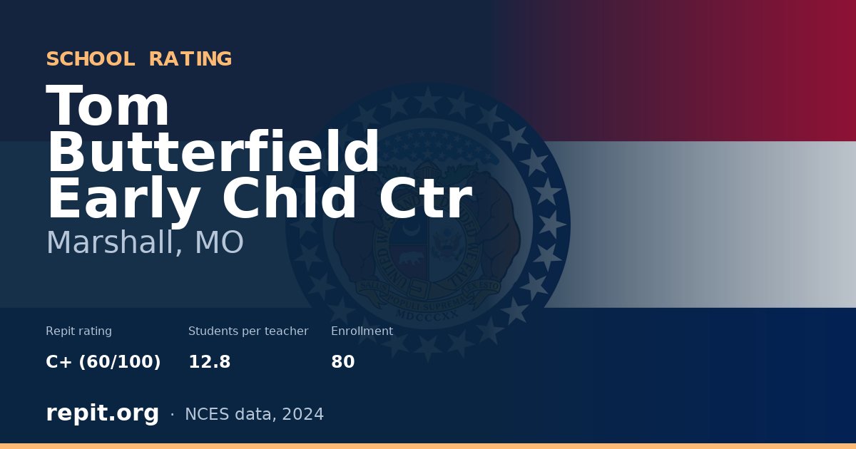 Tom Butterfield Early Chld Ctr, Marshall, MO — Repit school rating C+ (60/100)