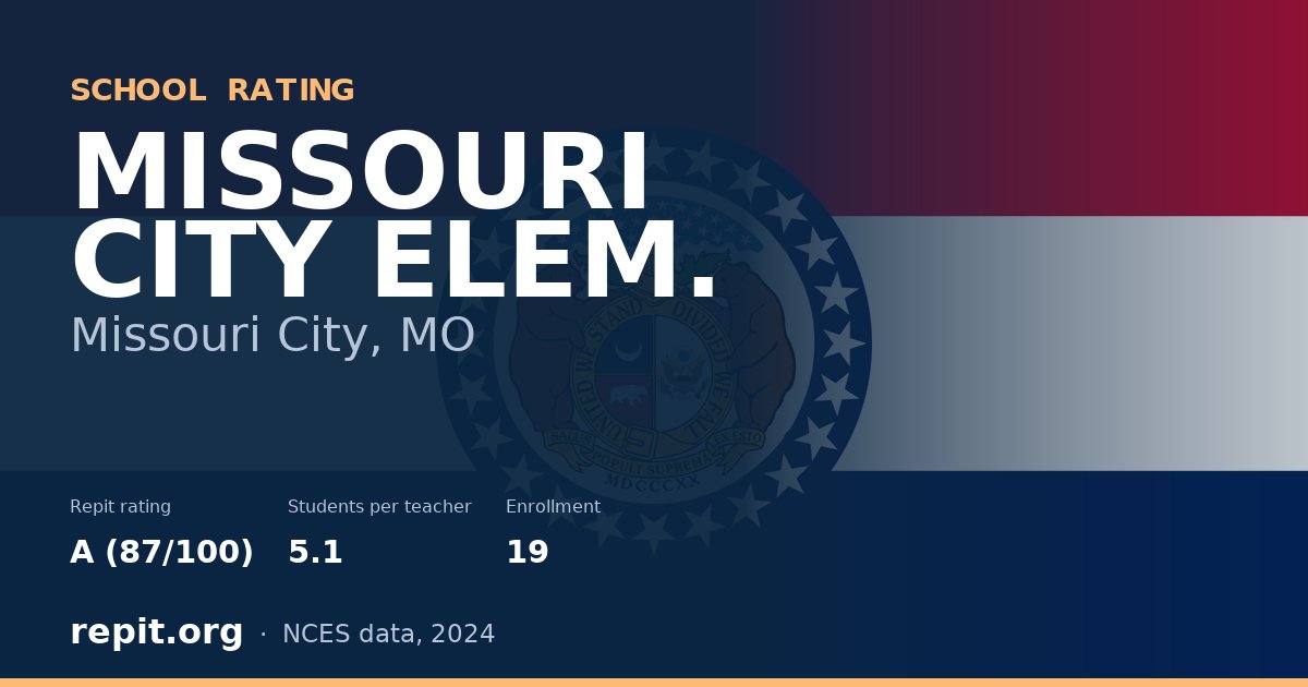 MISSOURI CITY ELEM., Missouri City, MO — Repit school rating A (87/100)