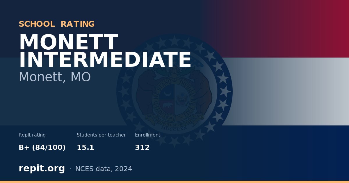 MONETT INTERMEDIATE, Monett, MO — Repit school rating B+ (84/100)