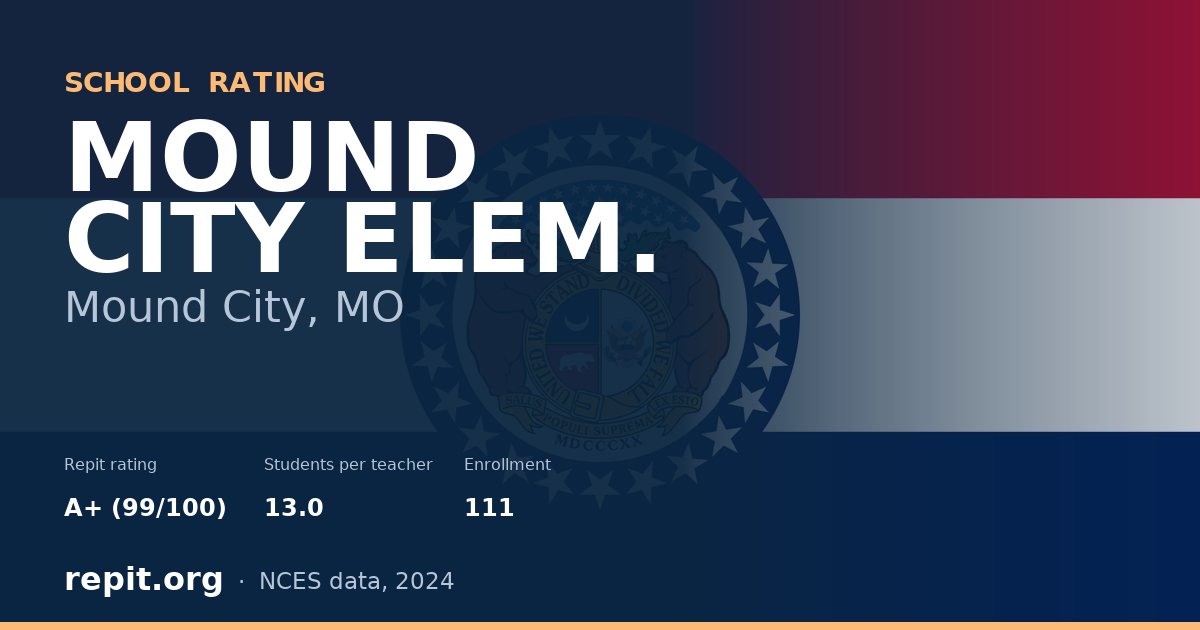 MOUND CITY ELEM., Mound City, MO — Repit school rating A+ (99/100)