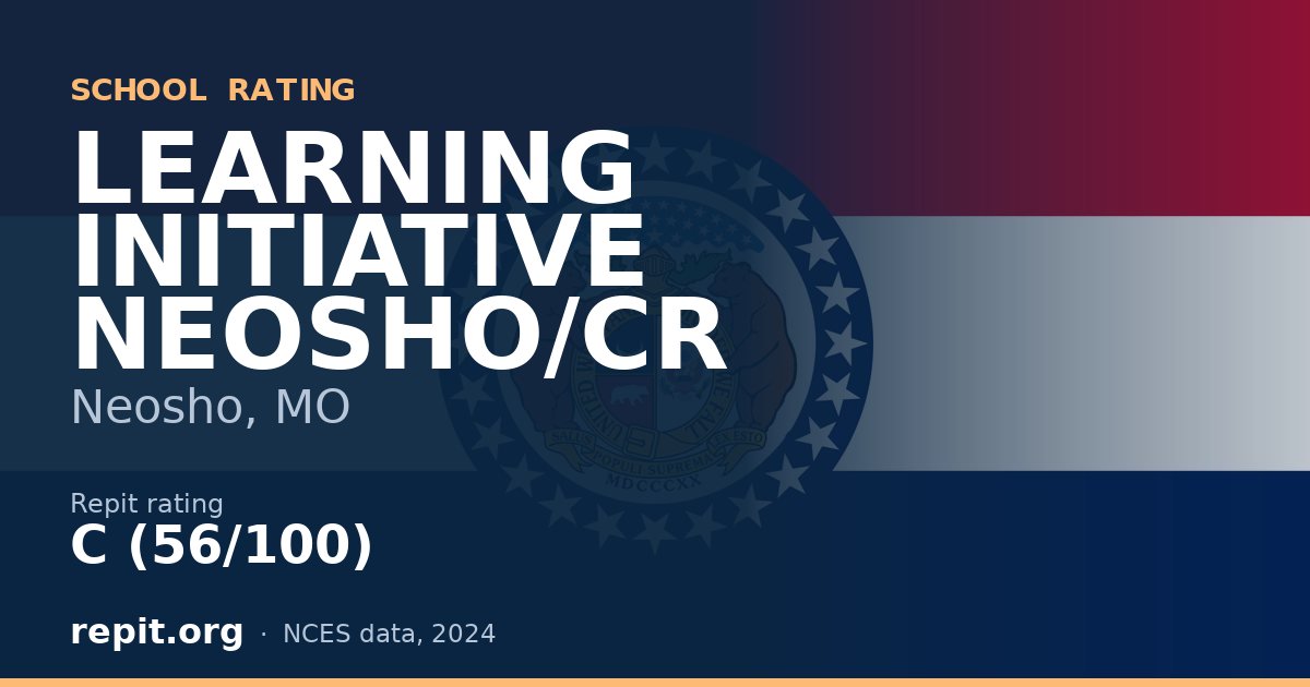 LEARNING INITIATIVE NEOSHO/CR, Neosho, MO — Repit school rating C (56/100)