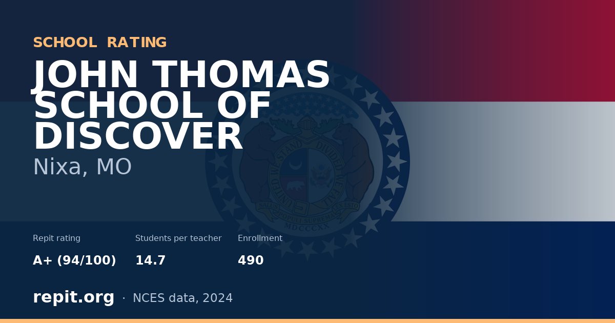 JOHN THOMAS SCHOOL OF DISCOVER, Nixa, MO — Repit school rating A+ (94/100)