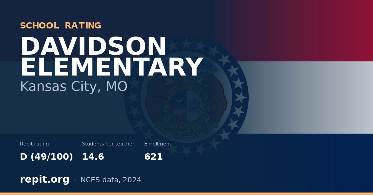 DAVIDSON ELEMENTARY, Kansas City, MO — Repit school rating D (49/100)