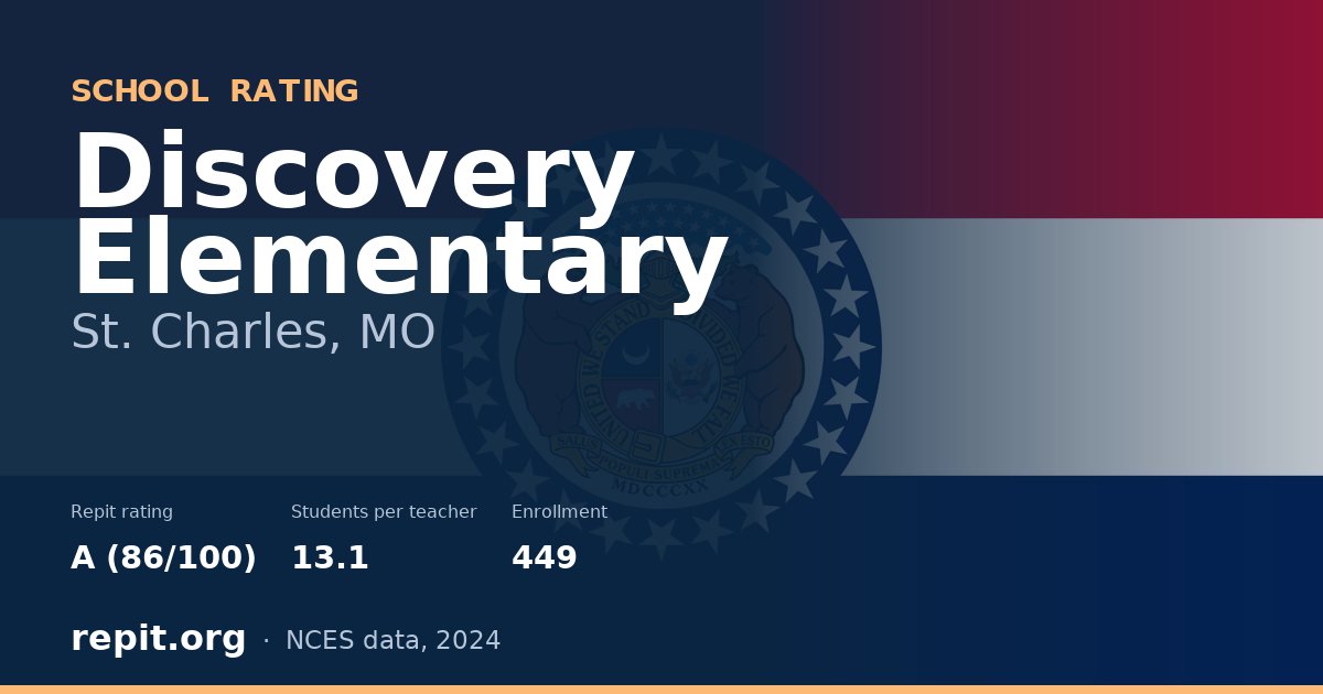 Discovery Elementary, St. Charles, MO — Repit school rating A (86/100)