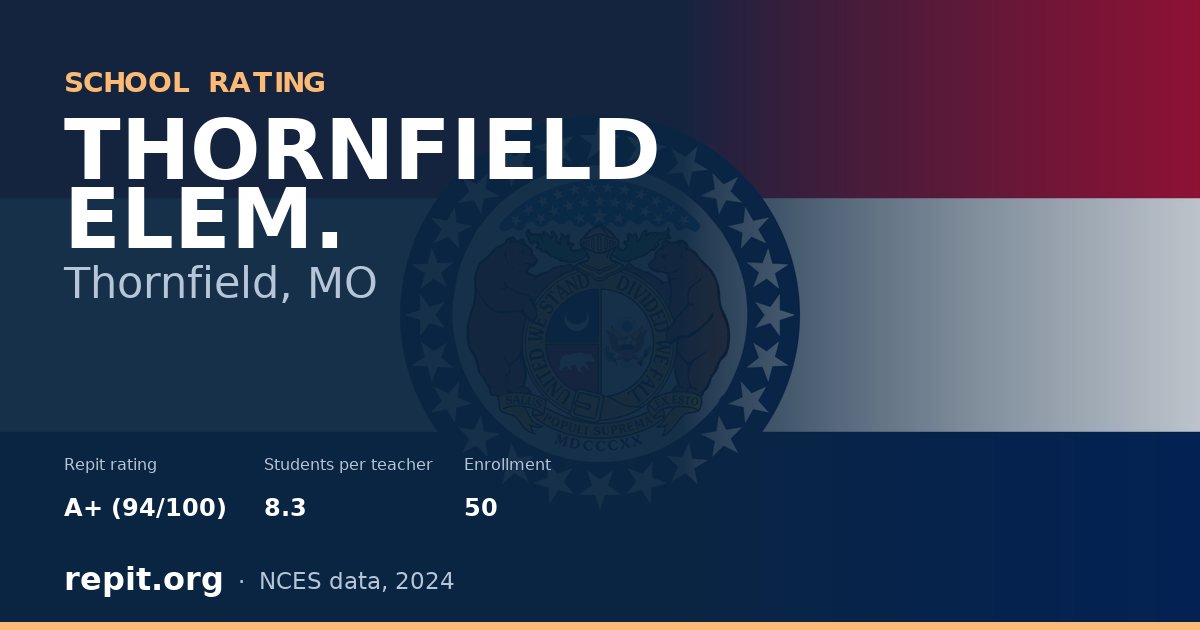 THORNFIELD ELEM., Thornfield, MO — Repit school rating A+ (94/100)