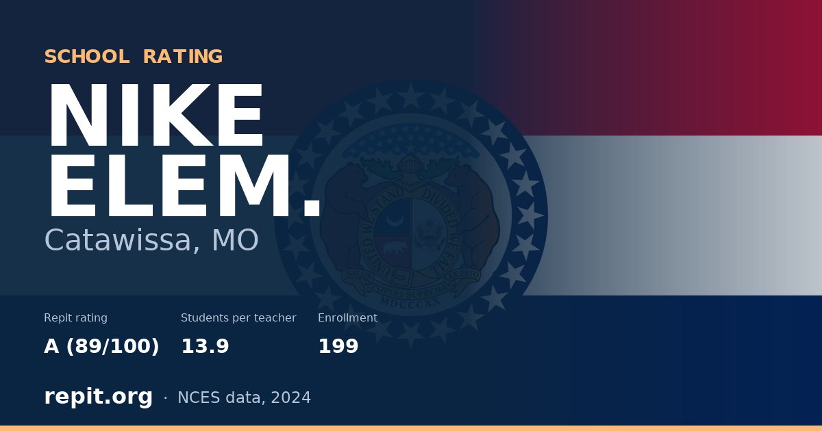 NIKE ELEM., Catawissa, MO — Repit school rating A (89/100)