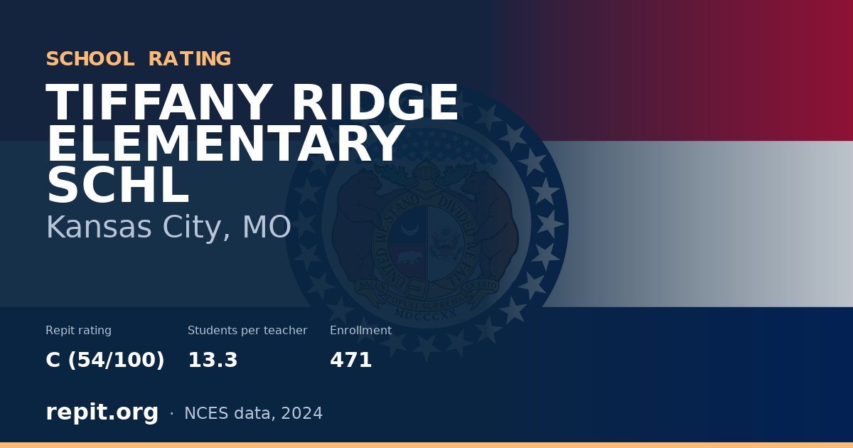 TIFFANY RIDGE ELEMENTARY SCHL, Kansas City, MO — Repit school rating C (54/100)
