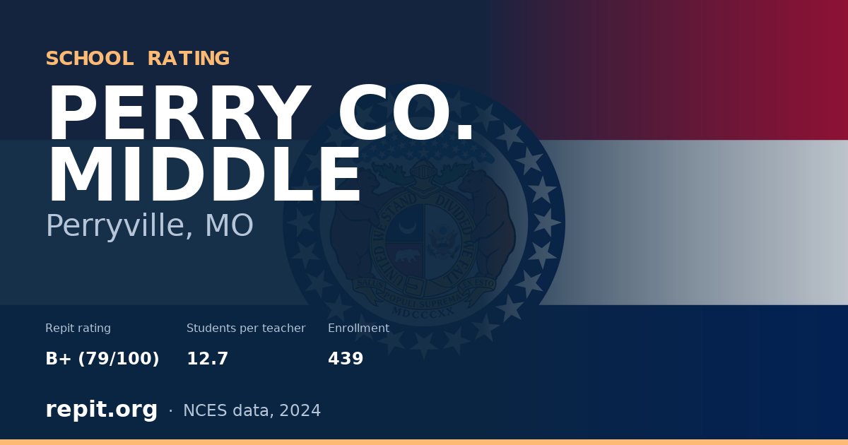 PERRY CO. MIDDLE, Perryville, MO — Repit school rating B+ (79/100)
