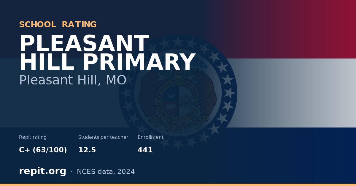 PLEASANT HILL PRIMARY, Pleasant Hill, MO — Repit school rating C+ (63/100)