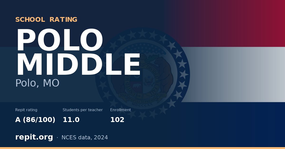 POLO MIDDLE, Polo, MO — Repit school rating A (86/100)