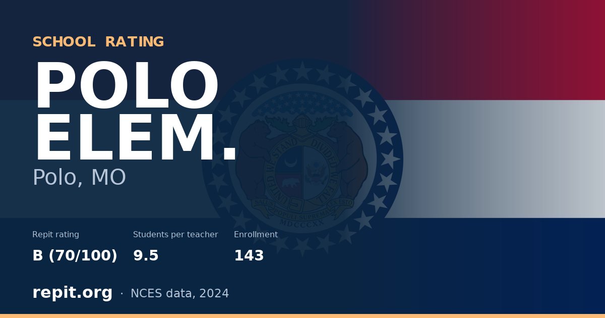 POLO ELEM., Polo, MO — Repit school rating B (70/100)