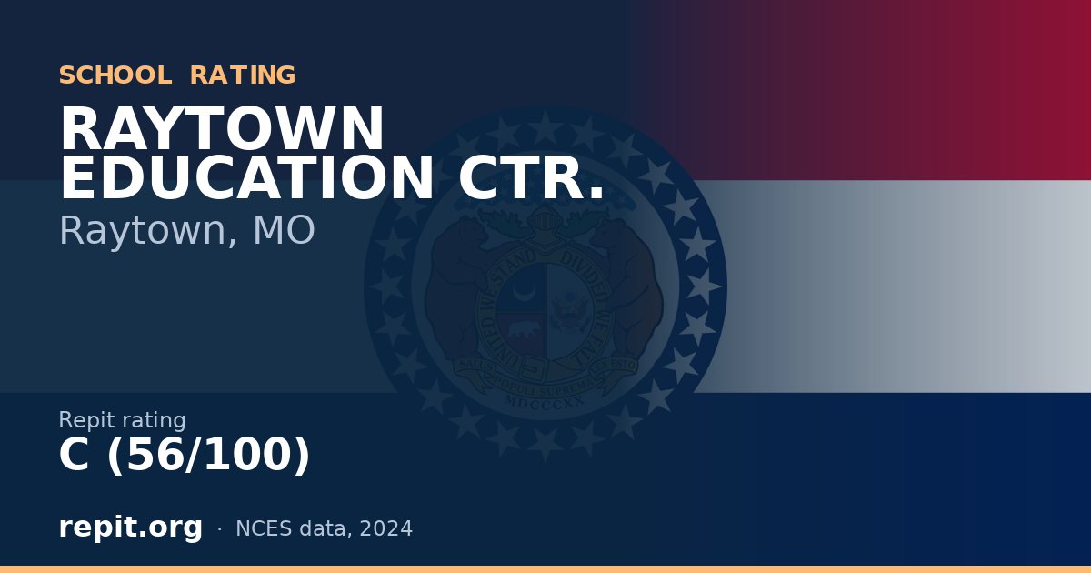 RAYTOWN EDUCATION CTR., Raytown, MO — Repit school rating C (56/100)