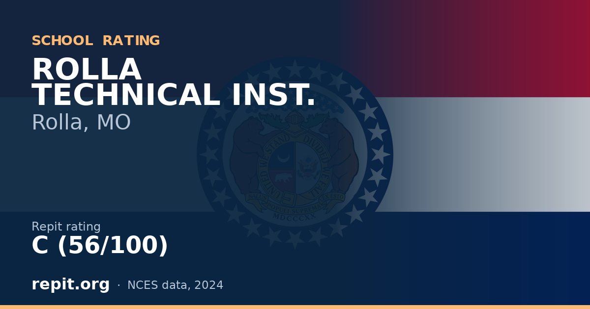 ROLLA TECHNICAL INST., Rolla, MO — Repit school rating C (56/100)