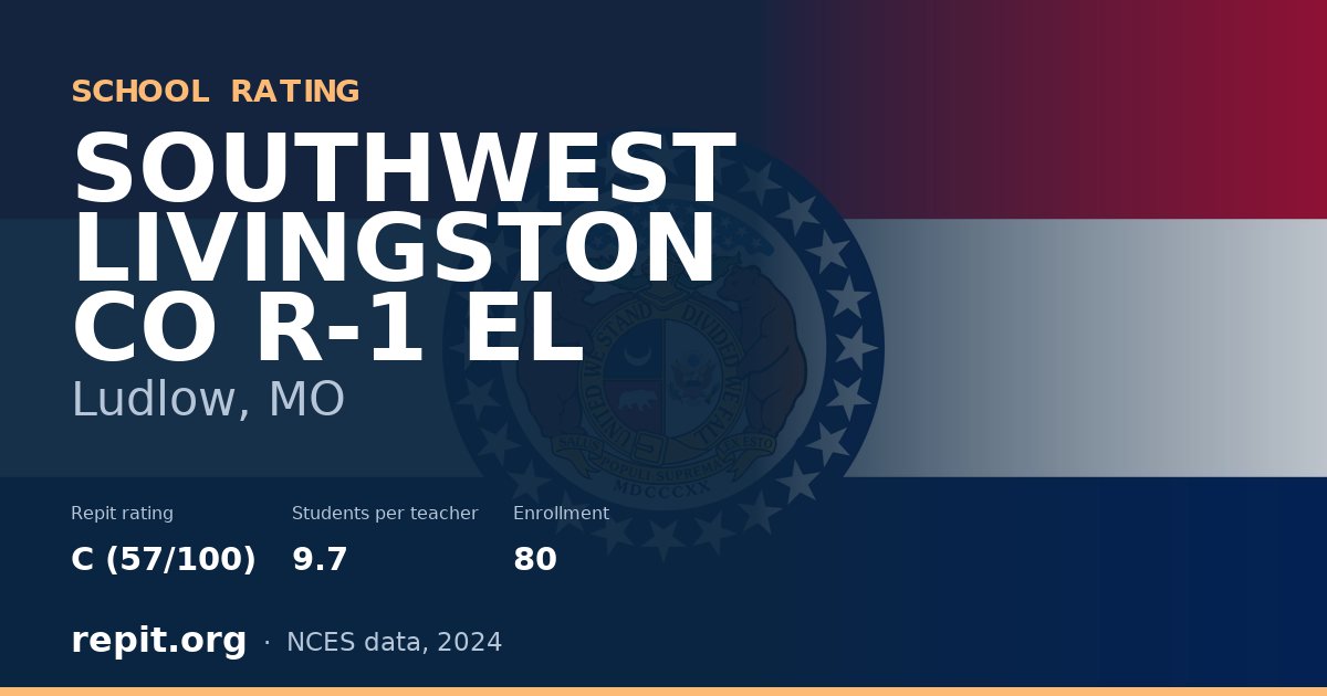 SOUTHWEST LIVINGSTON CO R-1 EL, Ludlow, MO — Repit school rating C (57/100)