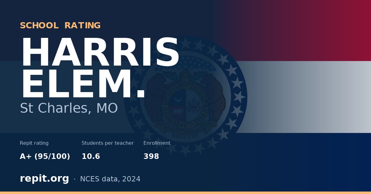 HARRIS ELEM., St Charles, MO — Repit school rating A+ (95/100)