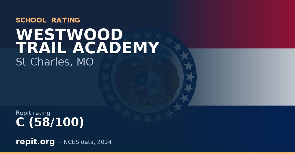 WESTWOOD TRAIL ACADEMY, St Charles, MO — Repit school rating C (58/100)