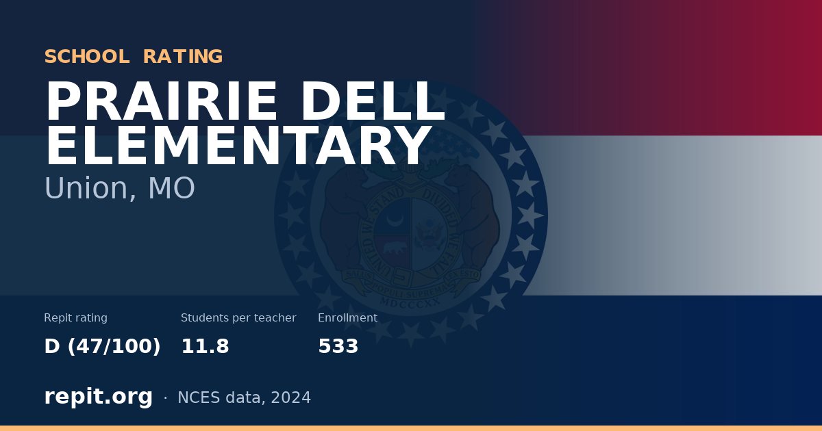 PRAIRIE DELL ELEMENTARY, Union, MO — Repit school rating D (47/100)
