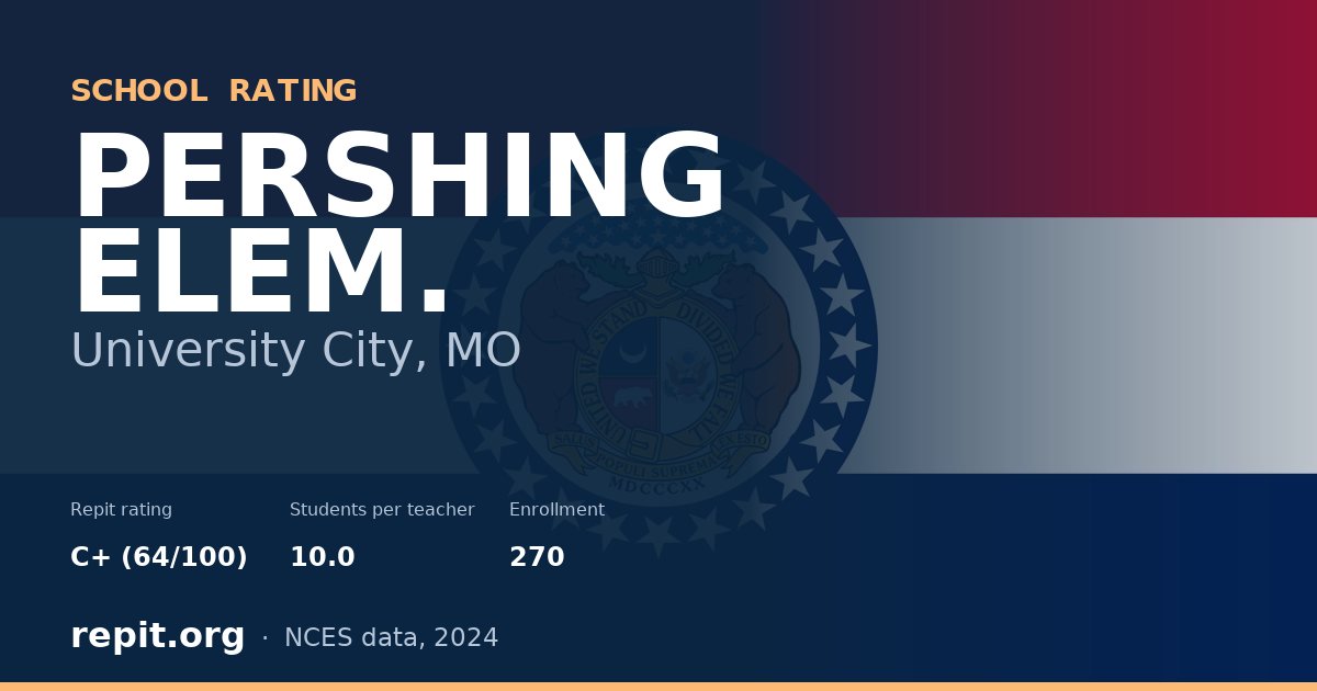 PERSHING ELEM., University City, MO — Repit school rating C+ (64/100)