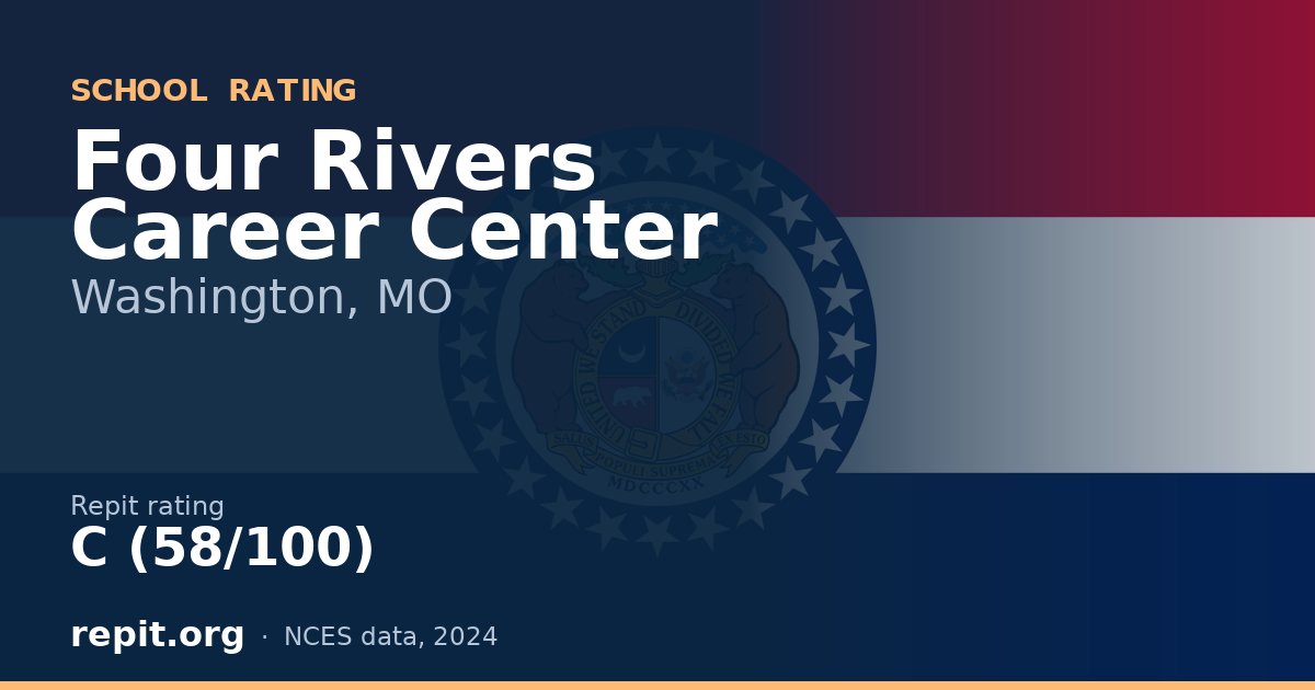 Four Rivers Career Center, Washington, MO — Repit school rating C (58/100)