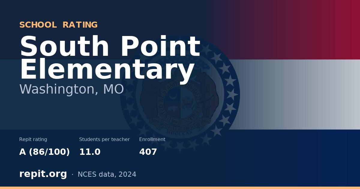 South Point Elementary, Washington, MO — Repit school rating A (86/100)