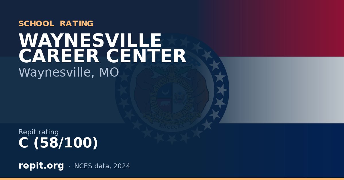 WAYNESVILLE CAREER CENTER, Waynesville, MO — Repit school rating C (58/100)