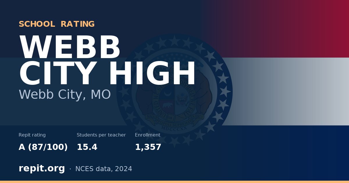 WEBB CITY HIGH, Webb City, MO — Repit school rating A (87/100)