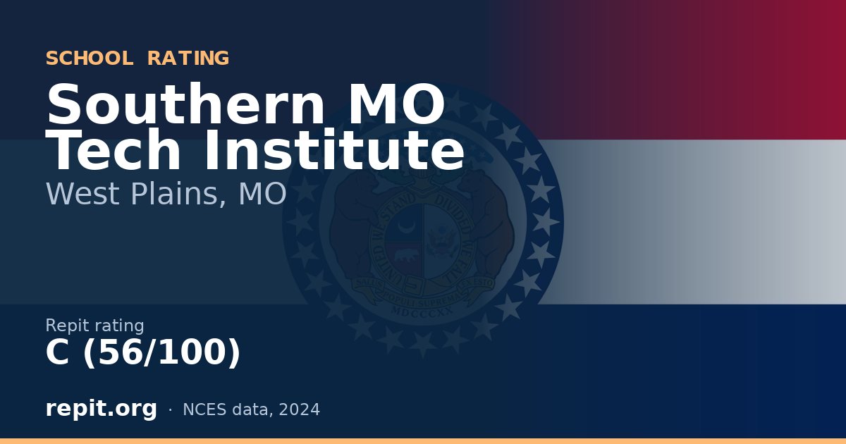 Southern MO Tech Institute, West Plains, MO — Repit school rating C (56/100)