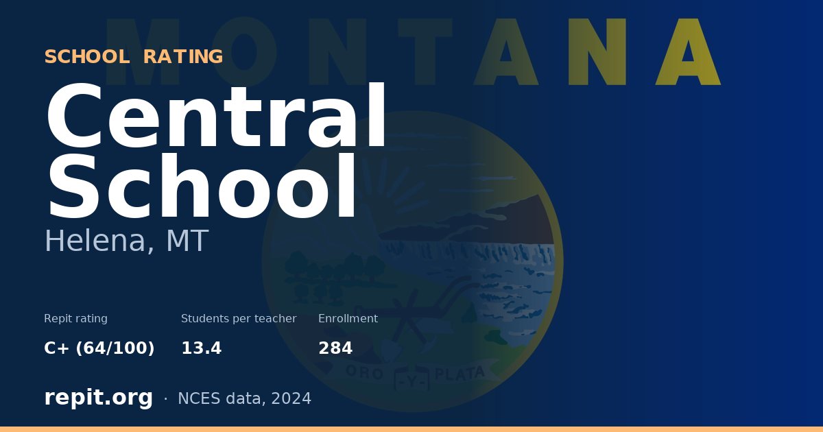 Central School, Helena, MT — Repit school rating C+ (64/100)