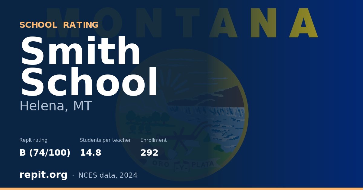 Smith School, Helena, MT — Repit school rating B (74/100)
