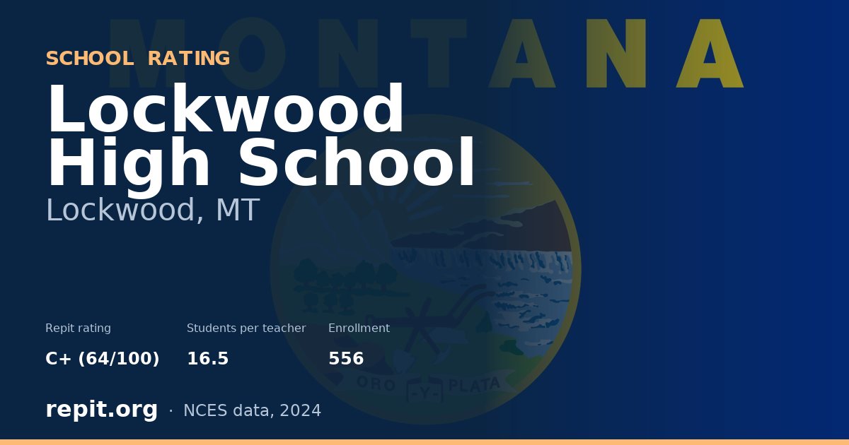 Lockwood High School, Lockwood, MT — Repit school rating C+ (64/100)