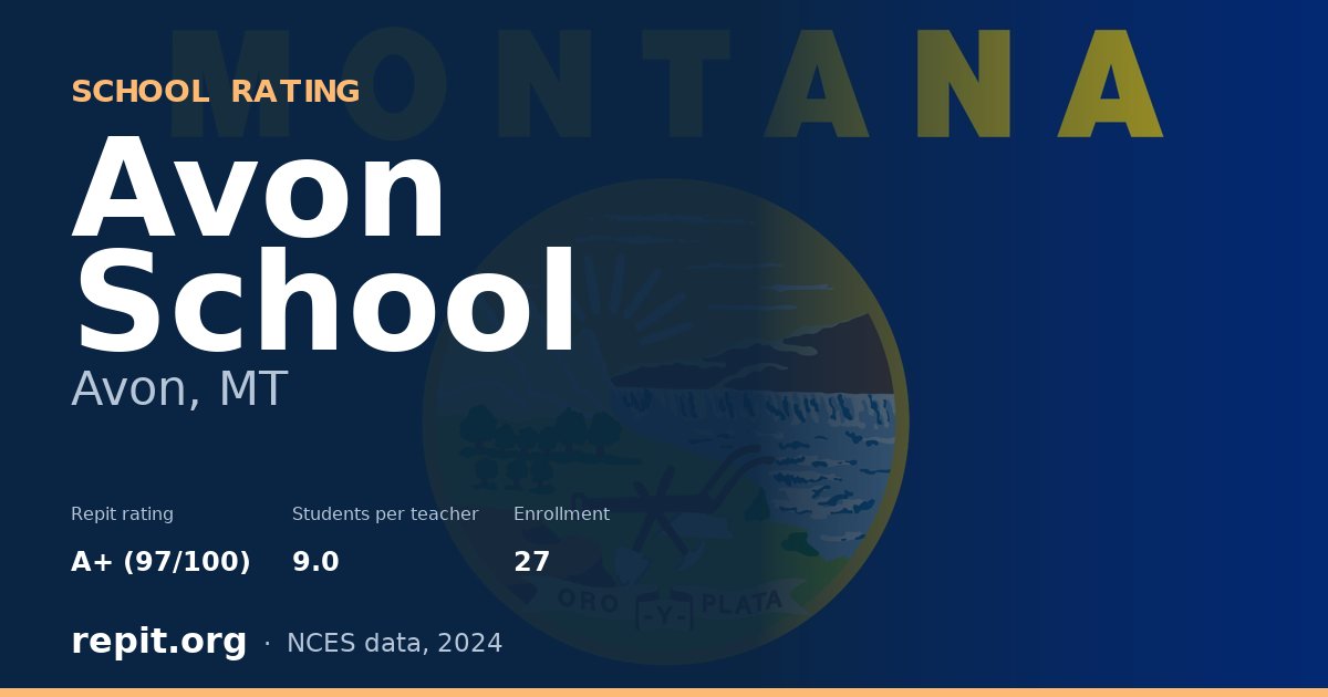 Avon School, Avon, MT — Repit school rating A+ (97/100)
