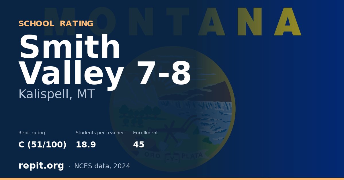 Smith Valley 7-8, Kalispell, MT — Repit school rating C (51/100)