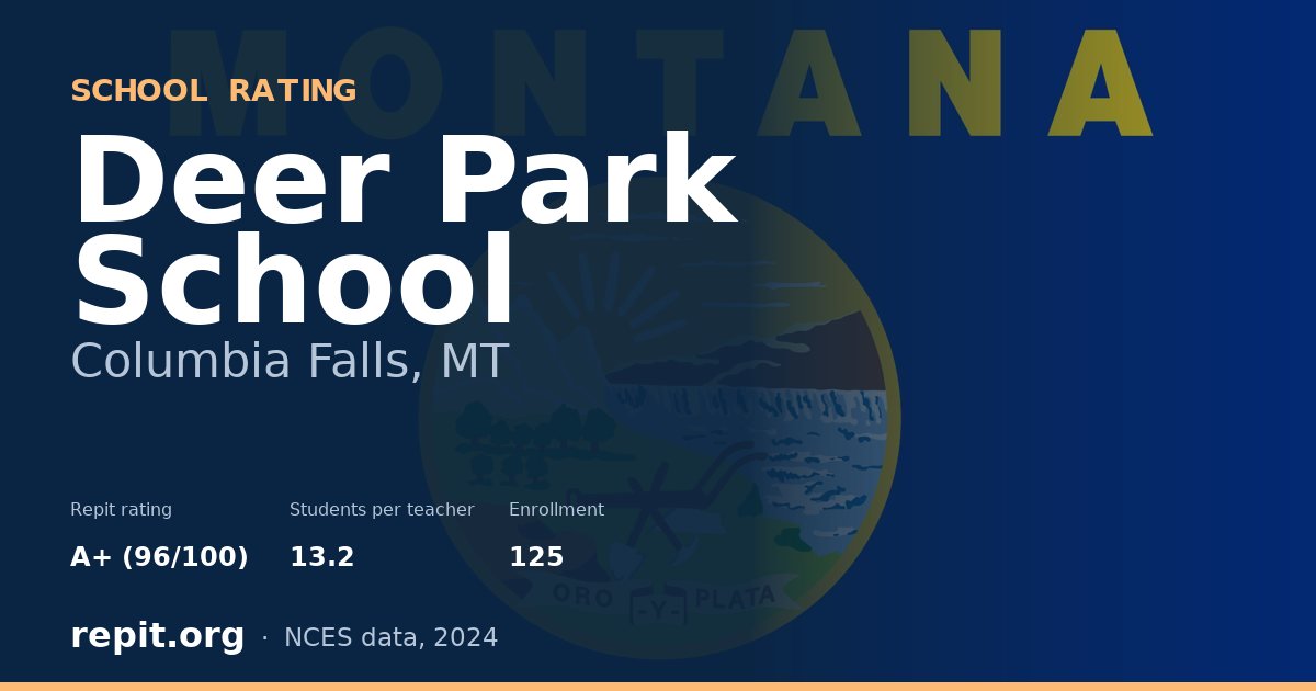 Deer Park School, Columbia Falls, MT — Repit school rating A+ (96/100)