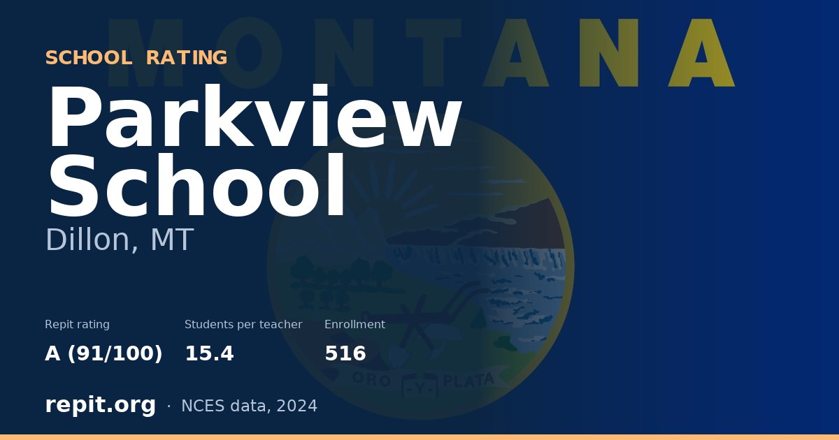 Parkview School, Dillon, MT — Repit school rating A (91/100)