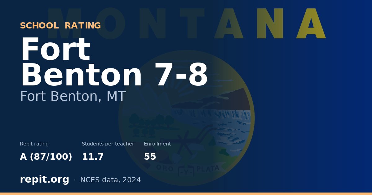 Fort Benton 7-8, Fort Benton, MT — Repit school rating A (87/100)